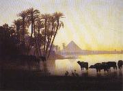 Theodore Frere Along the Nile at Giza oil painting picture wholesale